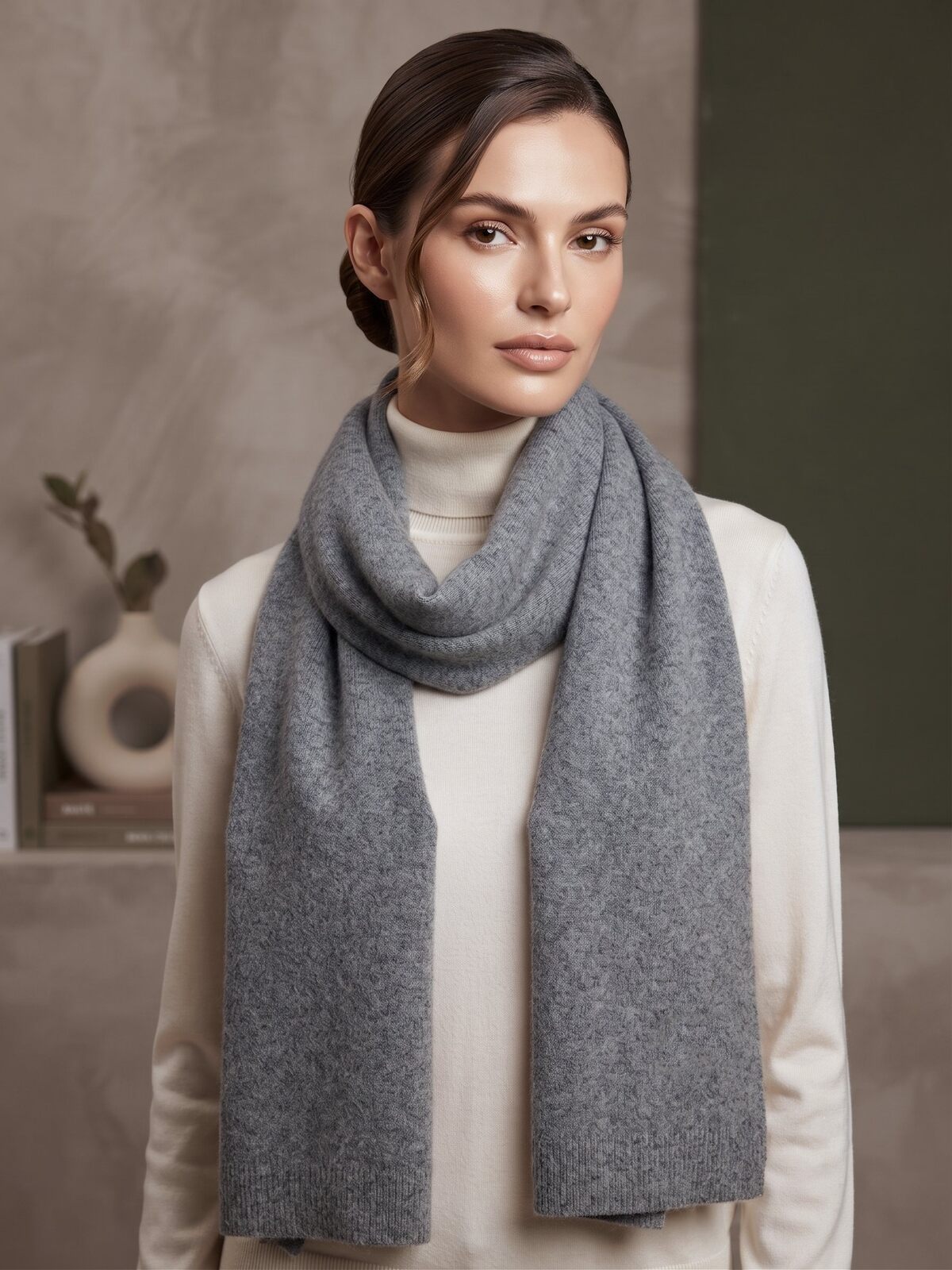 Écharpe 100% laine femme en 100% laine